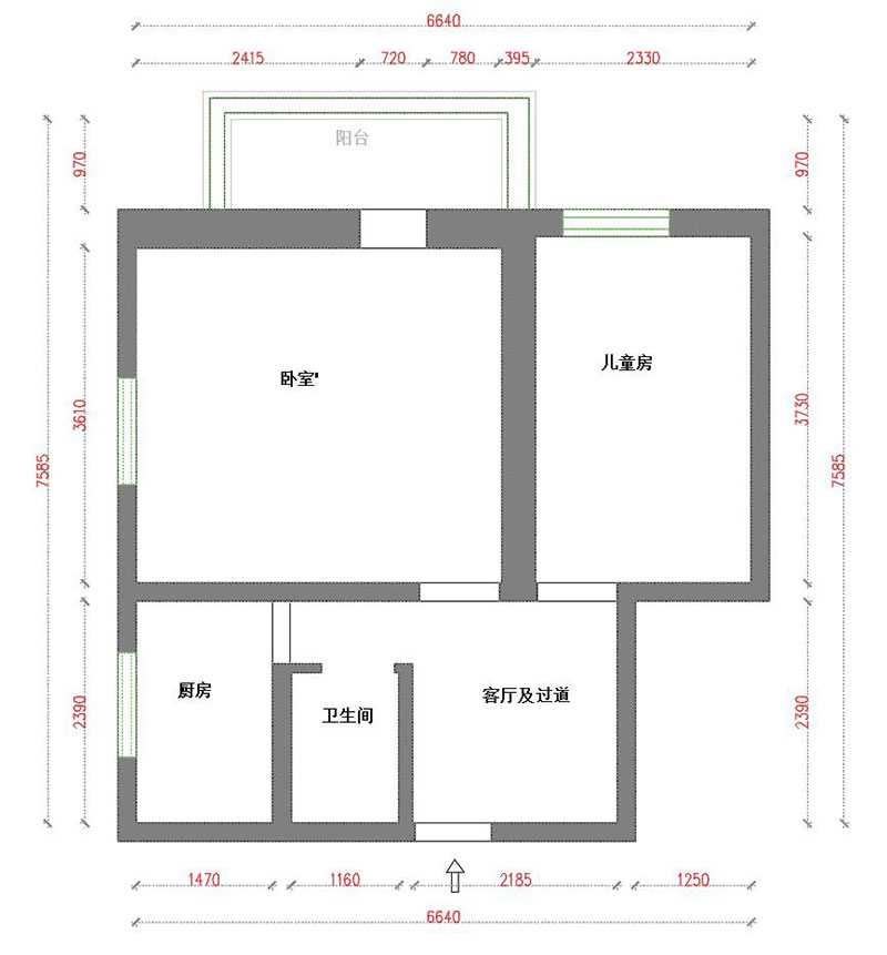 濱河東里現代簡約風格戶型圖裝修效果圖